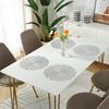 38CM Fashion Hollow Out Placemats Washable Heat Resistant Waterproof Anti Slip Table Mats Kitchen Dining Table Wedding Coasters