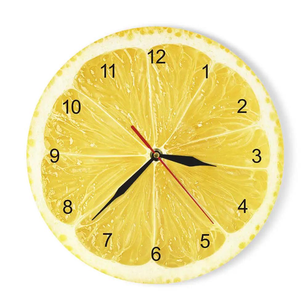 1pc Lemon Wall Clock,Art Decor for Home, Living Room, and Office, Decorated Living Room Clock,Festival Decoration,Perfect Gifts
