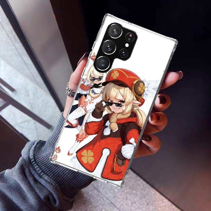 Genshin Impact Klee Phone Case For Samsung Galaxy S26 S25 Edge S24 S23 Ultra S22 Plus S21 S20 FE Soft TPU Back Cover Funda Galax