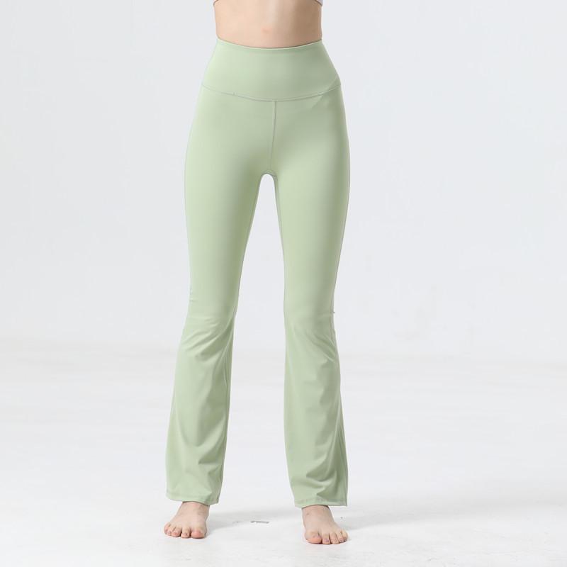 Uarun Women's Super High Waist Flare Yoga Pants - High Elastic, Nude Feel Running Tights