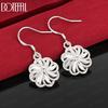 925 Sterling Silver Openwork Firework Pendant Earrings - Romantic Gift Jewelry