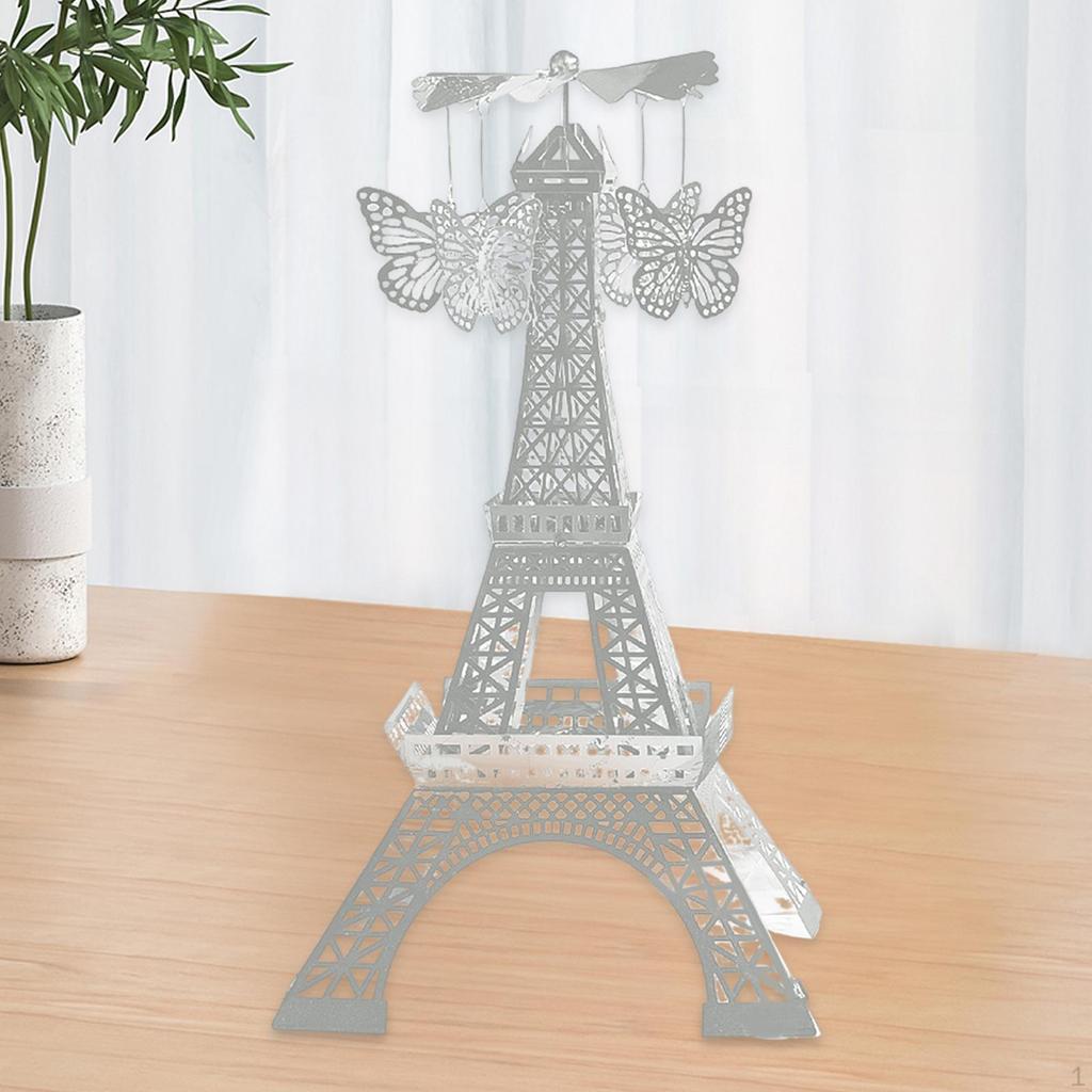 Figurine Rotating Candlestick Tabletop Centerpiece Wedding Gift Elegant