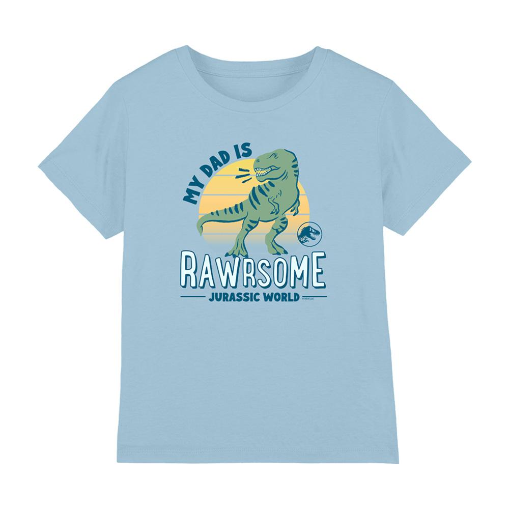 Jurassic World Childrens/Kids My Dad Is Rawrsome T-Rex T-Shirt