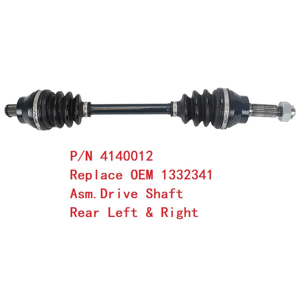 For POLARIS HAWKEYE 300 INTL & POLARIS SPORTSMAN 300 400 HO 1332340 1332341 CV Axle Driveshaft Rear Front  CV Joint Plunging Kit