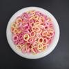 100Pcs/bag Colorful Basic Nylon Ealstic Hair Ties for Girls Ponytail Hold Scrunchie Rubber Band Kid Fashion Hair Accessories