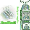 Cartoon Football Theme Party Tableware Plates Napkins And Favors For Kids Events