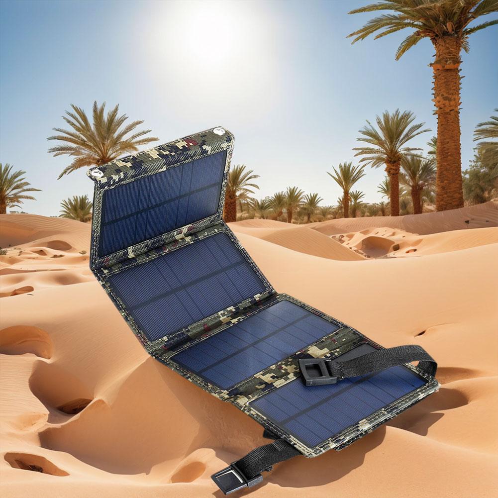 20W Portable Solar Panel IP65 Waterproof Foldable Solar Charger Lightweight Solar Power Station for Car Boat Caravan Camp