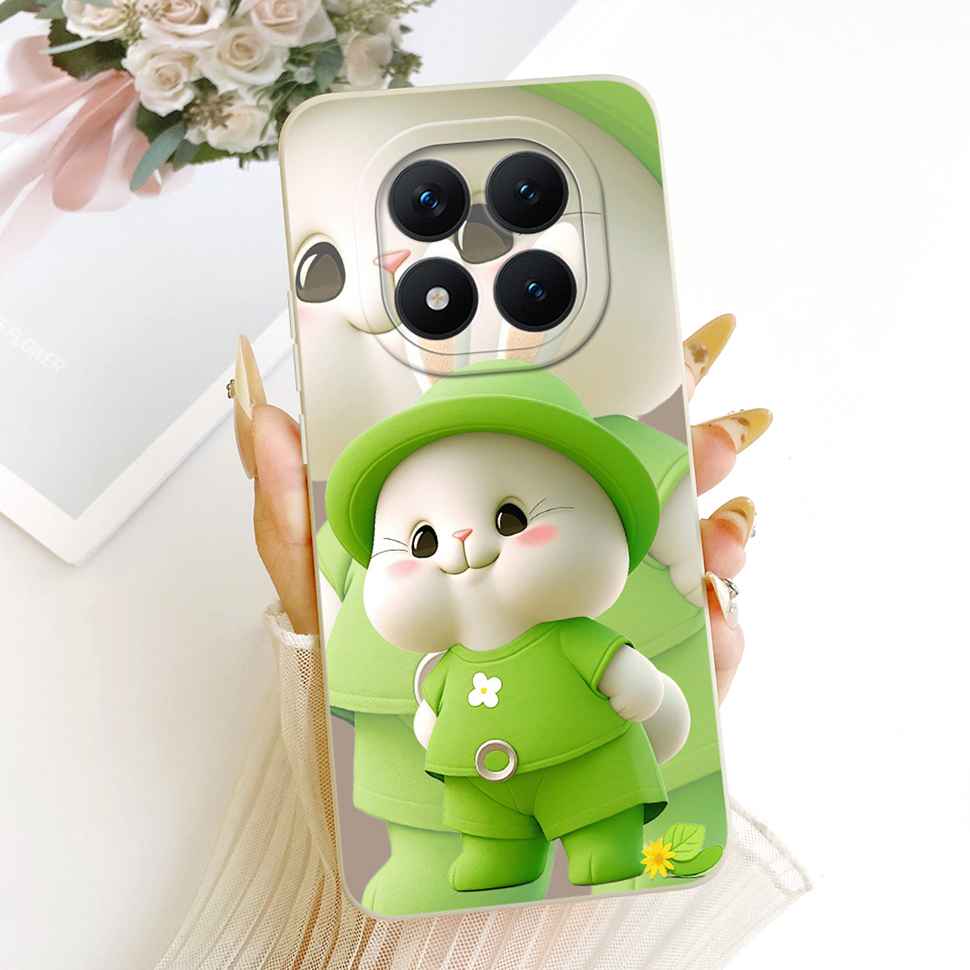 Cartoon Rabbit Case For Redmi Note 15 Pro Casing Cute Soft Phone Cover For Xiaomi Redmi Note15 Note 15 Pro 5G Capa Fundas