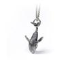 Ocean Vintage Oxidized Black 52HZ Whale Pendant Necklace With Stainless Stell Link Chain For Men Women Love Jewelry