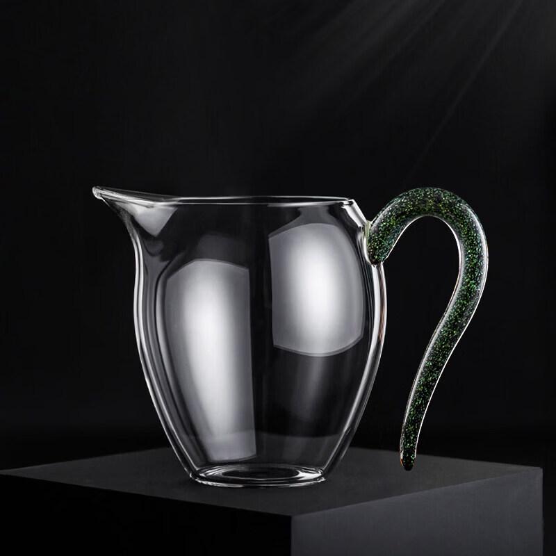 Qiwai Heat-Resistant Glass Tea Fairness Cup with Strainer