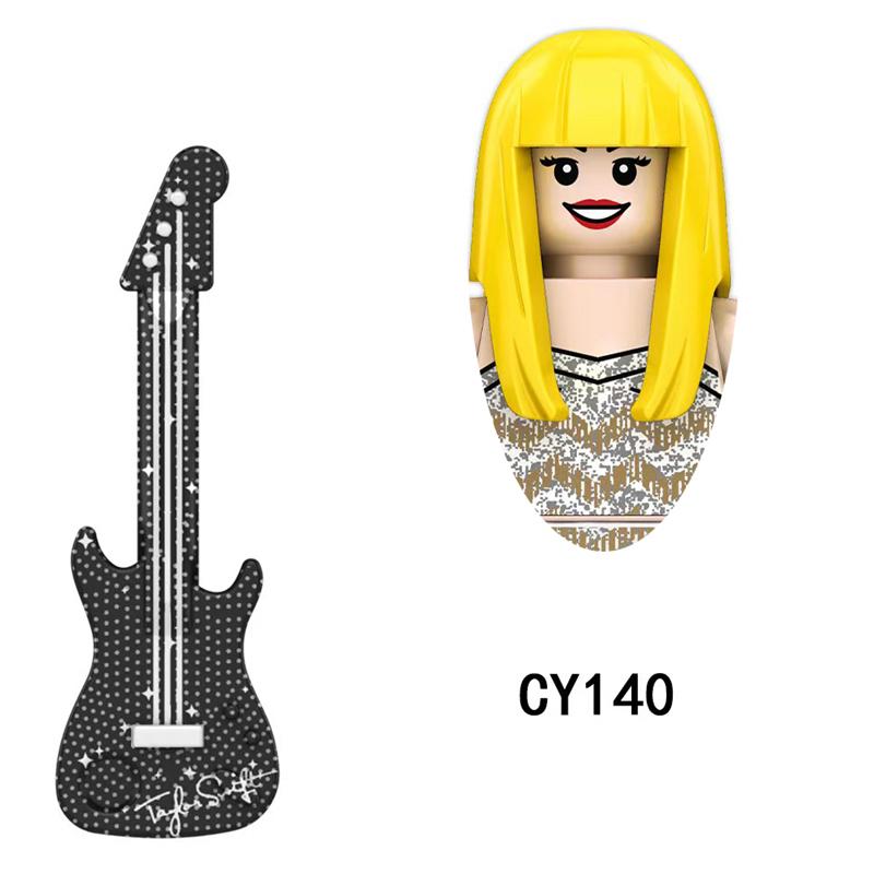 LG1015 Girls Building Blocks Famous Assemble Bricks Princess Mini Dolls Action Figures Kids Cute Kawaii Toys for Christmas Gifts