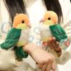 Cute Simulated Parrot Plush Pendant For Children And Girls, Bird Snapping Ring Bag Pendant Doll Interactive Props