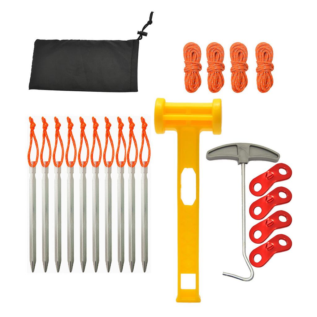 Reliable Aluminum Alloy Tent Stakes Must Have Camping Accessories for Stability & Easy Assembly and Easy Camping Set