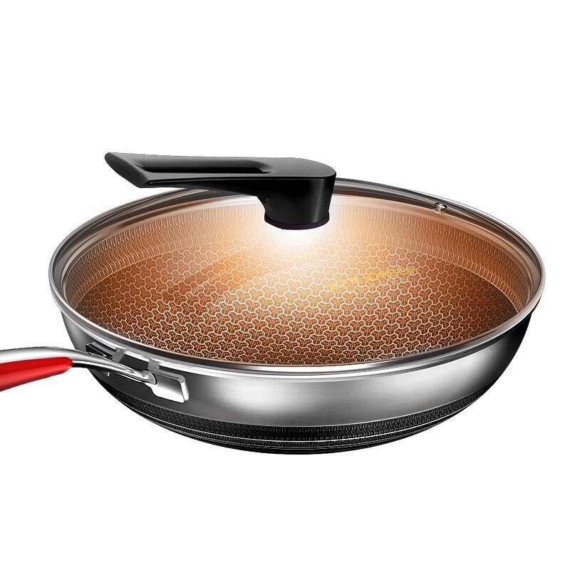 Kambach Hongtu 316L Stainless Steel Anti-Bacterial Flat-Bottom Wok
