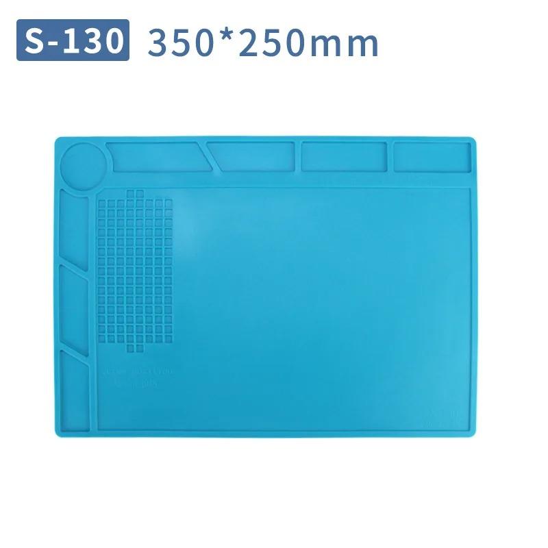ESD Mat Heat Insulation Working Mat with Magnetic Groove Heat-Resistant Adsorption Soldering Mat Station Repair Insulator Pad