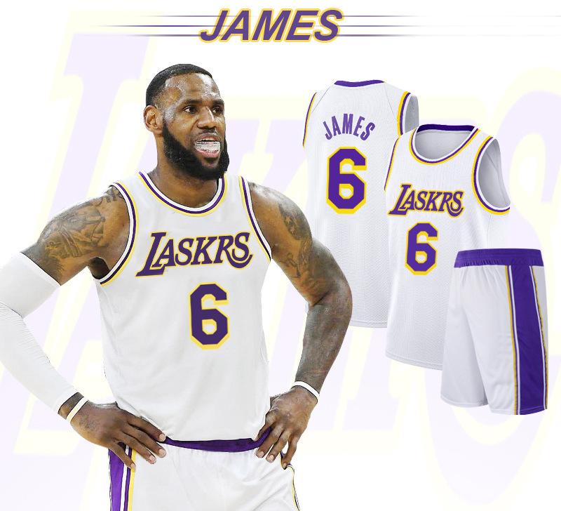 LeBron James No.6 White basketball jersey 20