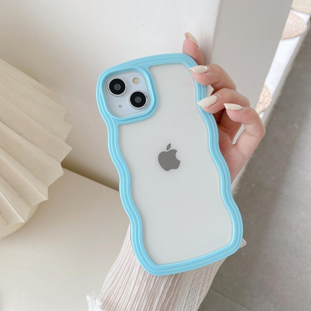 15PRO simple wavy edge 2-in-1 for iPhone17PPOMAX soft phone case Apple protective case 16