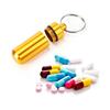 Travel Pill Box Case Bottle Tubes Portable WaterProof Mini Aluminum Keychain Tablet Storage Box Bottle Case Holder