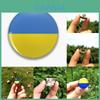 Unisex Metal Pin Badge With Ukraine Flag Design