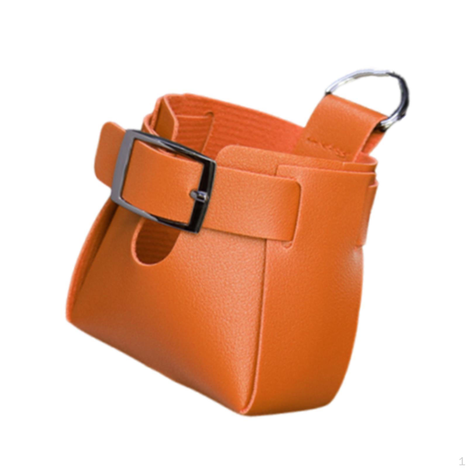 

Автомобильный органайзер на воздуховод, подвесная сумка, автоаксессуары, универсальный, многофункциональный, из ПУ кожи, простой оранжевый