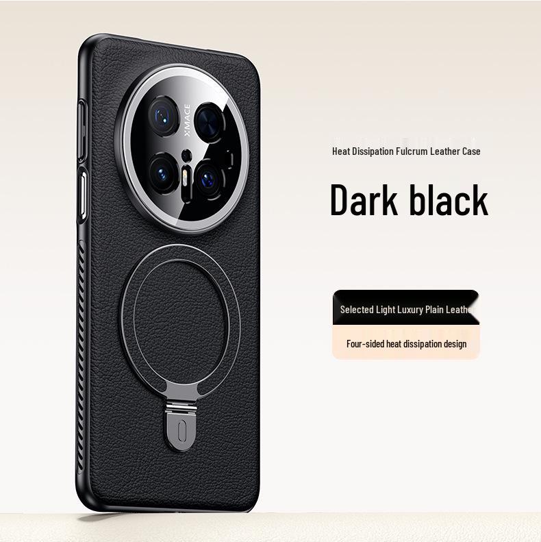 Huawei Mate70 Pro Magnetic Leather Case with Heat Dissipation and Stand Function