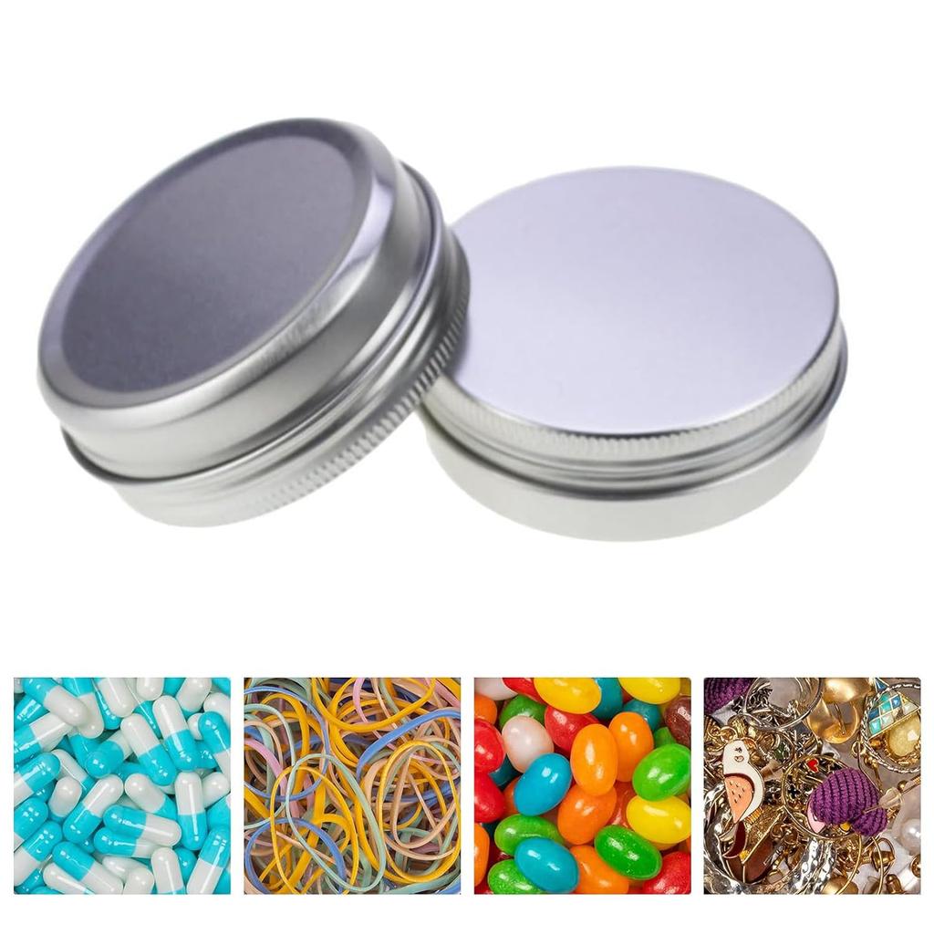 Stoooduo Aluminum Cream Set of Small Refillable Replacement Easy to Travel Silver Dispenser, 15ml, 2, Containers, Containers, Containers, Carry,