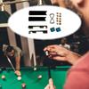 16Pcs Pool Cue Tip Repair Kit Billiard Tips Clamp Snooker Chalk Cubes for