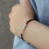 J.Lauren Howlite Silver Ball Knot Bracelet B01055