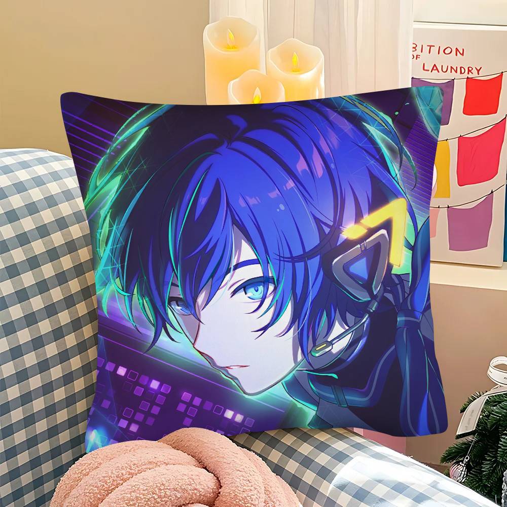 1pc KAITO Pillow Case Fashion Square Pillowcase Bedroom Sofa Room Ins Decoration Leisure