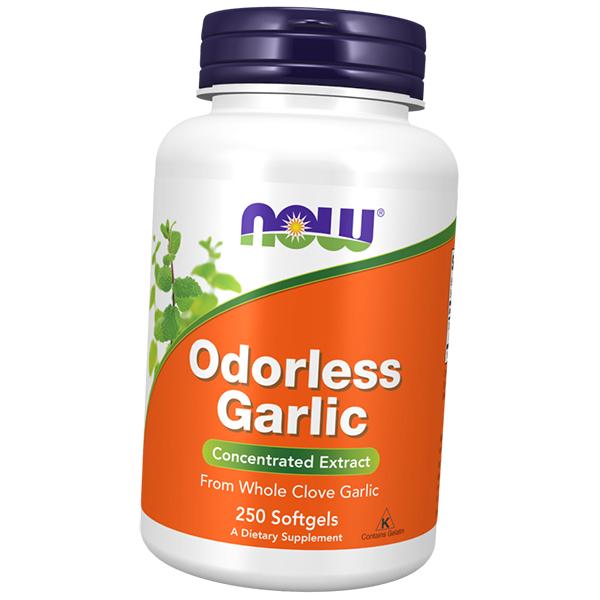 

Часник у капсулах, Odorless Garlic, Now Foods 250 гелкапс (71128034) 250softgels