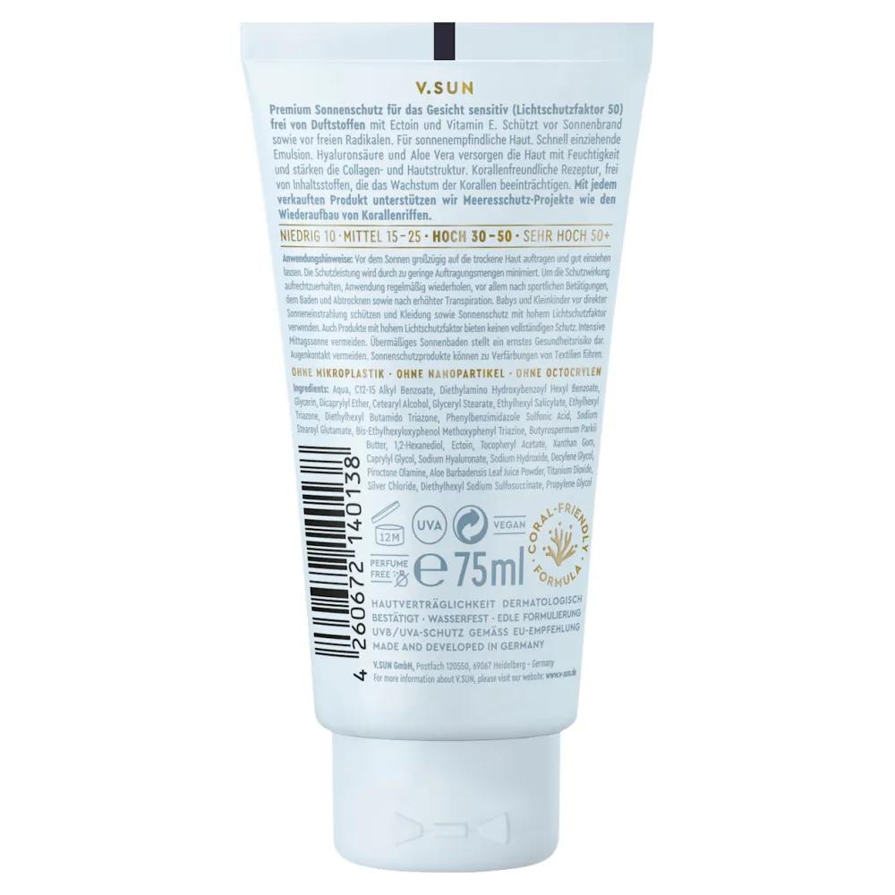 V.SUN Sun Cream Face Catch the Sun Sensitive LSF50, 75ml
