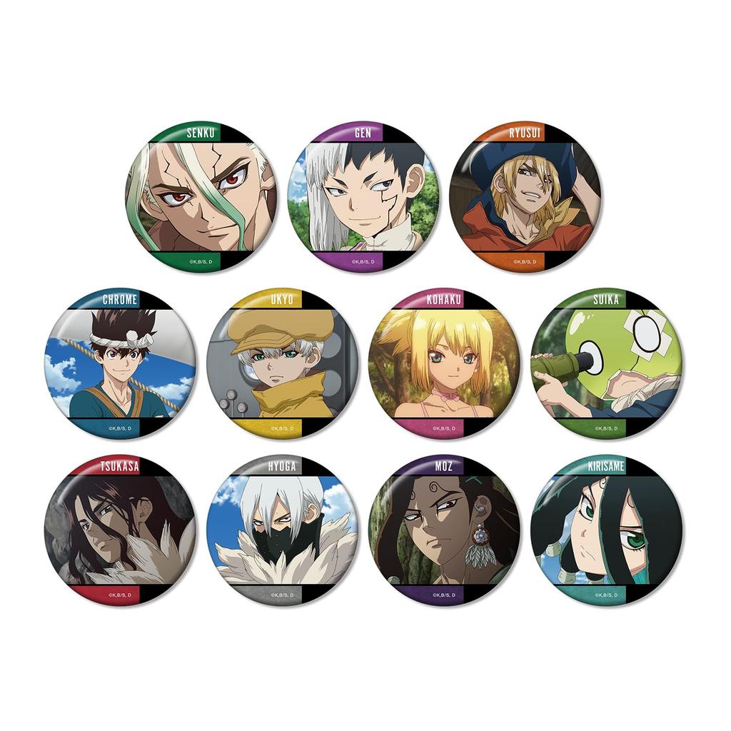 TV Anime "Dr. Stone" Trading Scene Can Badges Vol.2 11-Piece Box