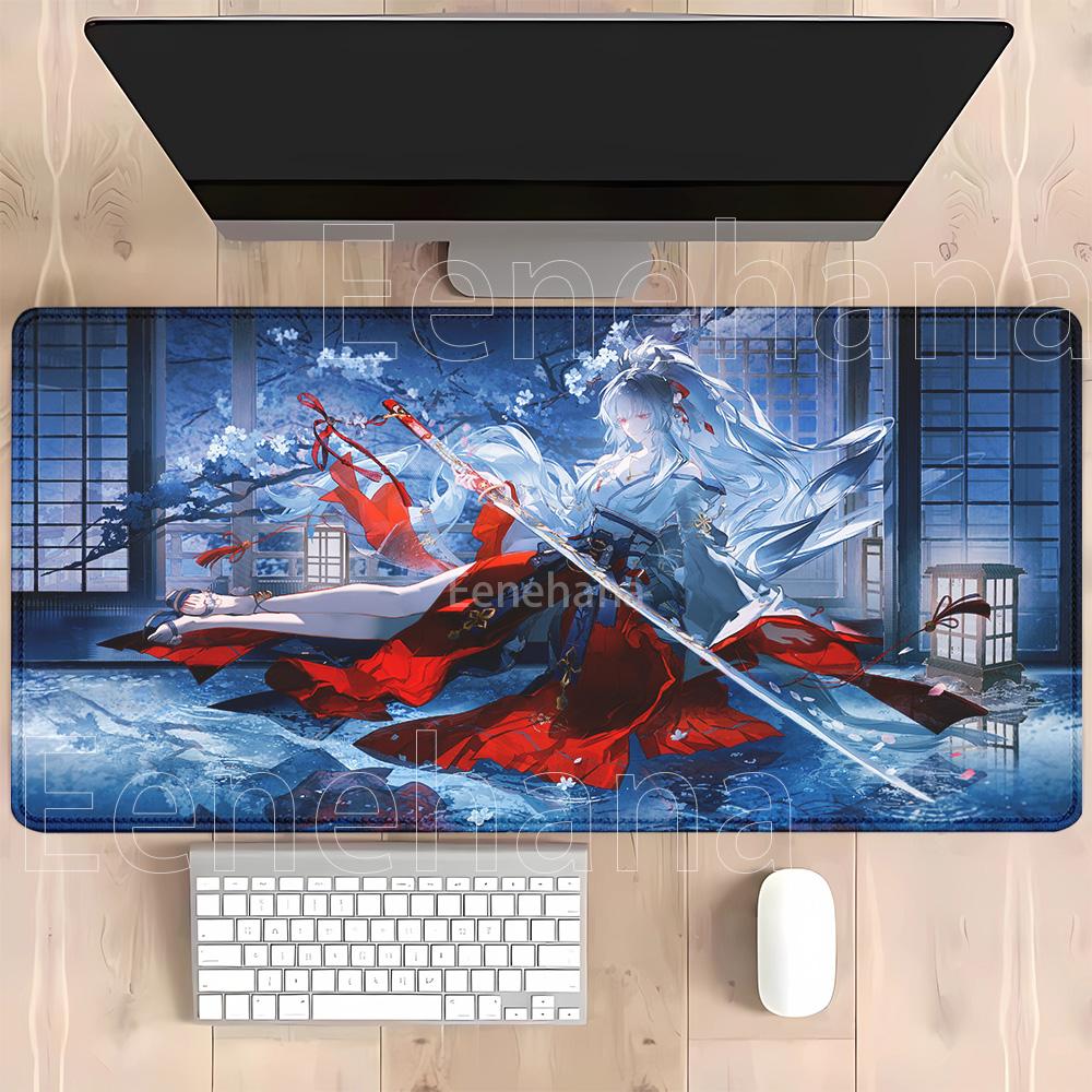 Hiyuki Gaming Wuthering Waves Mousepad Pc Office Accessories Keyboard Xxl Mouse Pad Anime Sexy Girl Rubber Hd Printing Desk Mat