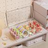 Transparente Kunststoff Aufbewahrungsbox für Haarschmuck Leichte Kosmetik Aufbewahrungsbox für die Arbeitsplatte