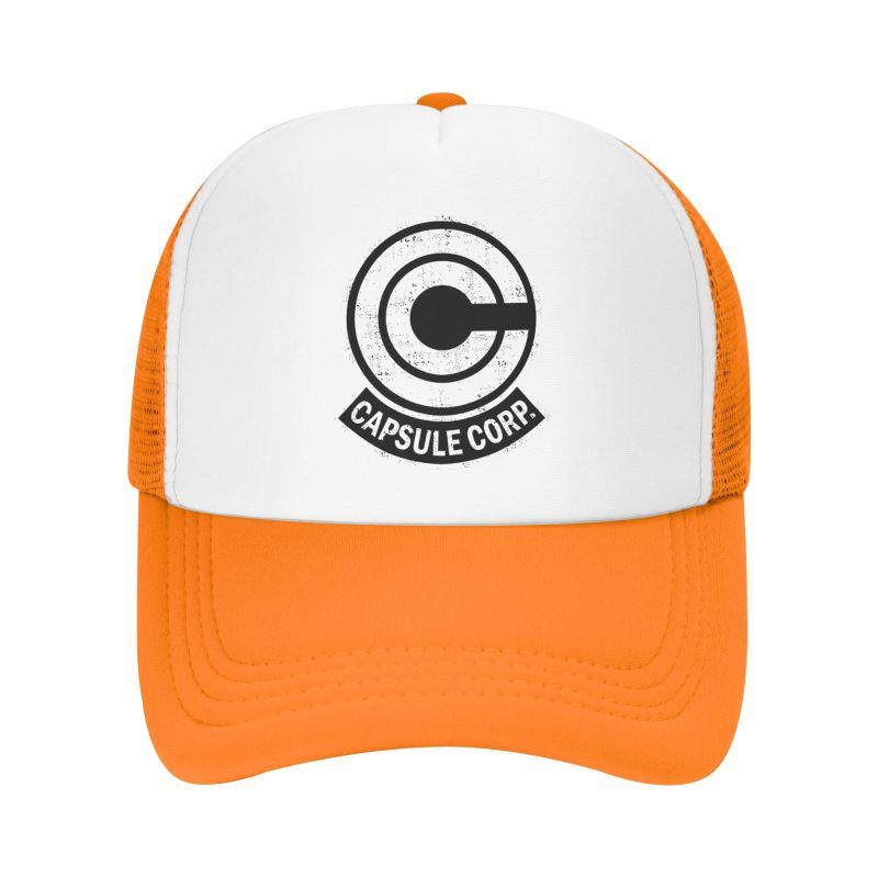 Capsule Corp Mesh Baseball Cap Unisex HipHop Snapback Caps Summer Breathable Sun Visor Hat Anime DBZ Trucker Adjustable Hats