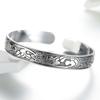 Silver Color Cuff Bracelet for Women Vintage Fashion Plum Flower Party Accessories Thai Silver Jewelry Gifts