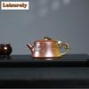 150ml Yixing Lila Ton Teekannen Handgemacht Stein Schöpfkännchen Rohmaterial Goldabschnitt Ton Teefilter Kanne Mit Sieb Zisha Teegeschirr