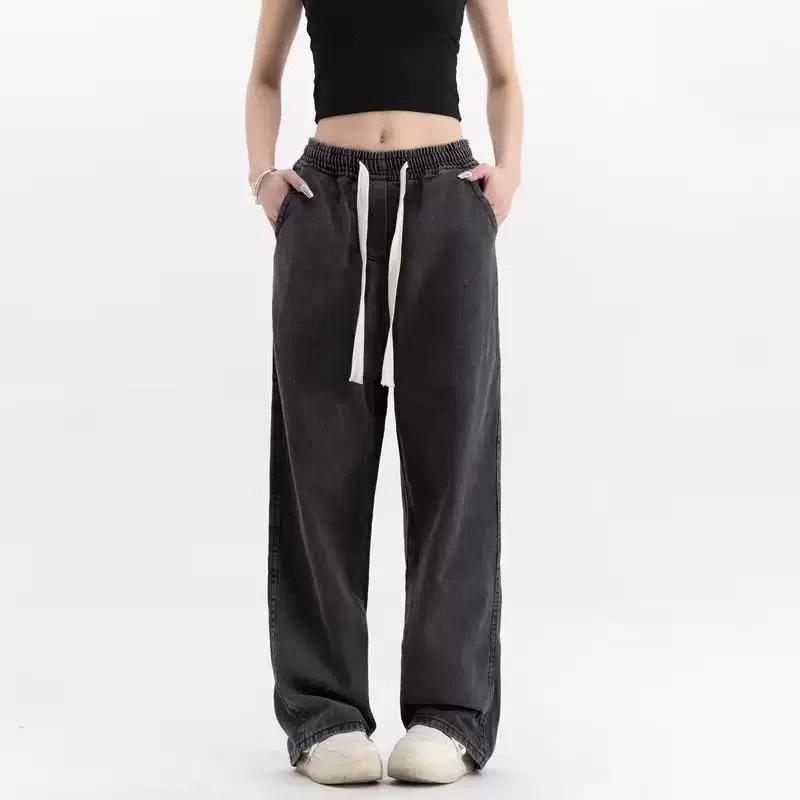 

Unisex Thin Elastic Denim Jeans XL серый