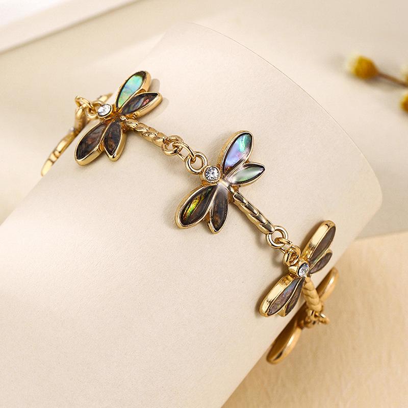 New niche design alloy butterfly bracelet sexy cute girls jewelry multi-color butterfly versatile personality women