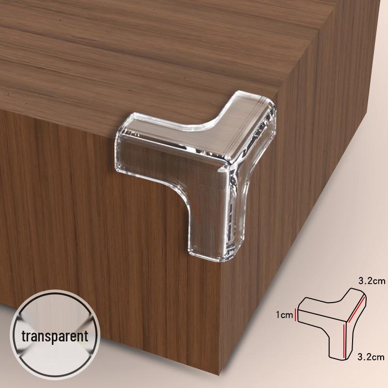 

Transparent 3D Acrylic Corner Protector for Kids - Anti-Collision, Non-Marking, Right Angle Edge Safety.