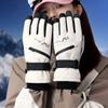 Full Finger Ski Gloves With Zippered Pocket Winter Warm Gloves Waterproof Winter Gloves  Men