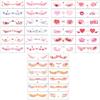 Lips Cheek Temporary Stickers Disposable Love Face Stickers Valentine's Day Tattoo  Take Photos
