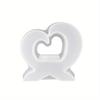 DIY Heart Shaped Candle Ornament Silicone Mold Candle Holder Base Ornament Plaster Cement Resin Mold Home Decoration
