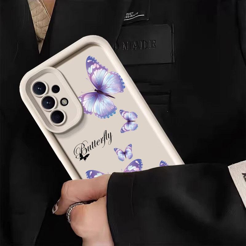 Beautiful Butterfly Case For Samsung Galaxy A55 5G Case A35 A13 A54 A53 A52 A34 A33 A32 A21S A14 A23 A24 A12 A51 A71 Phone Cover