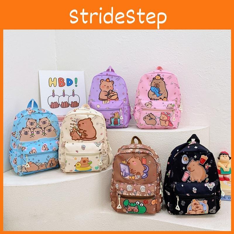 Capybara Cartoon Printed Backpack Children Schoolbag Fashion Leisure Travel Bag