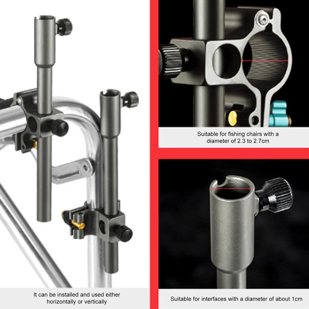 Adjustable Umbrella Bracket Fishing Rod Holder Easy Installation Fishing Chair Umbralla Holder Fishing Clamps Stand