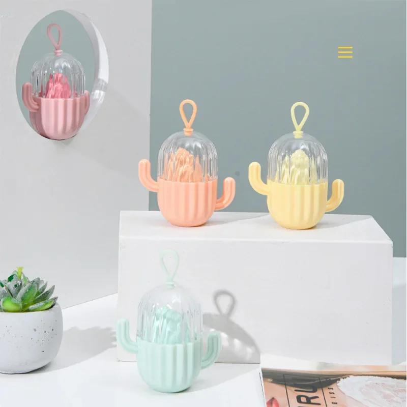 

1Pcs Cute Cactus Shaped Makeup Sponge Set with Storage Box Wholesale Cosmetic Puff for Liquid Foundation and Powder