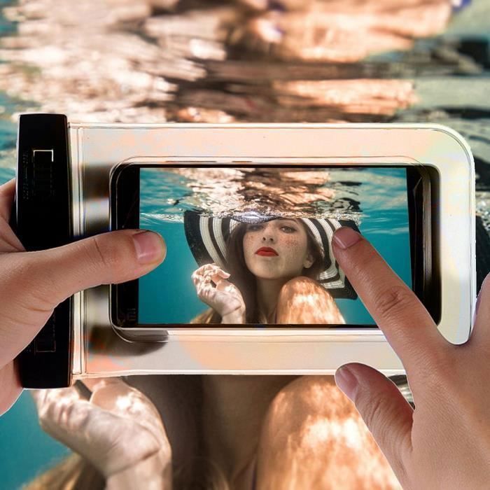 Lot de 2 Pochettes Etanche pour Redmi Note 14 Pro Plus - Note 13 Pro - Note 12 - Note 11/11S - Pochette Waterproof