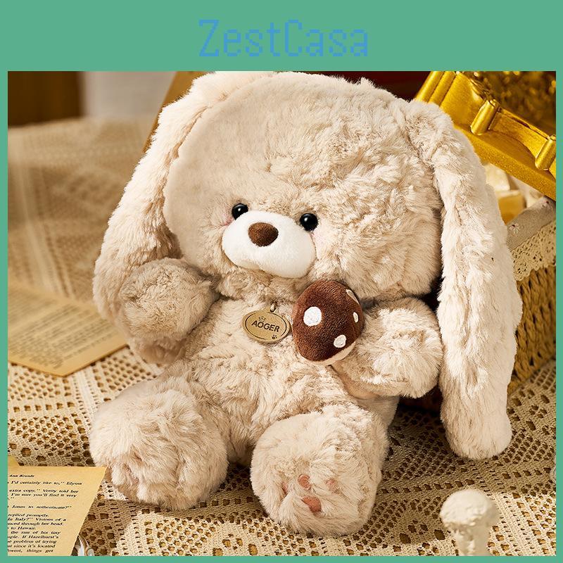 Чарівна плюшева лялька-кролик з великими вухами для комфорту та компанії, виготовлена з м'якої тканини