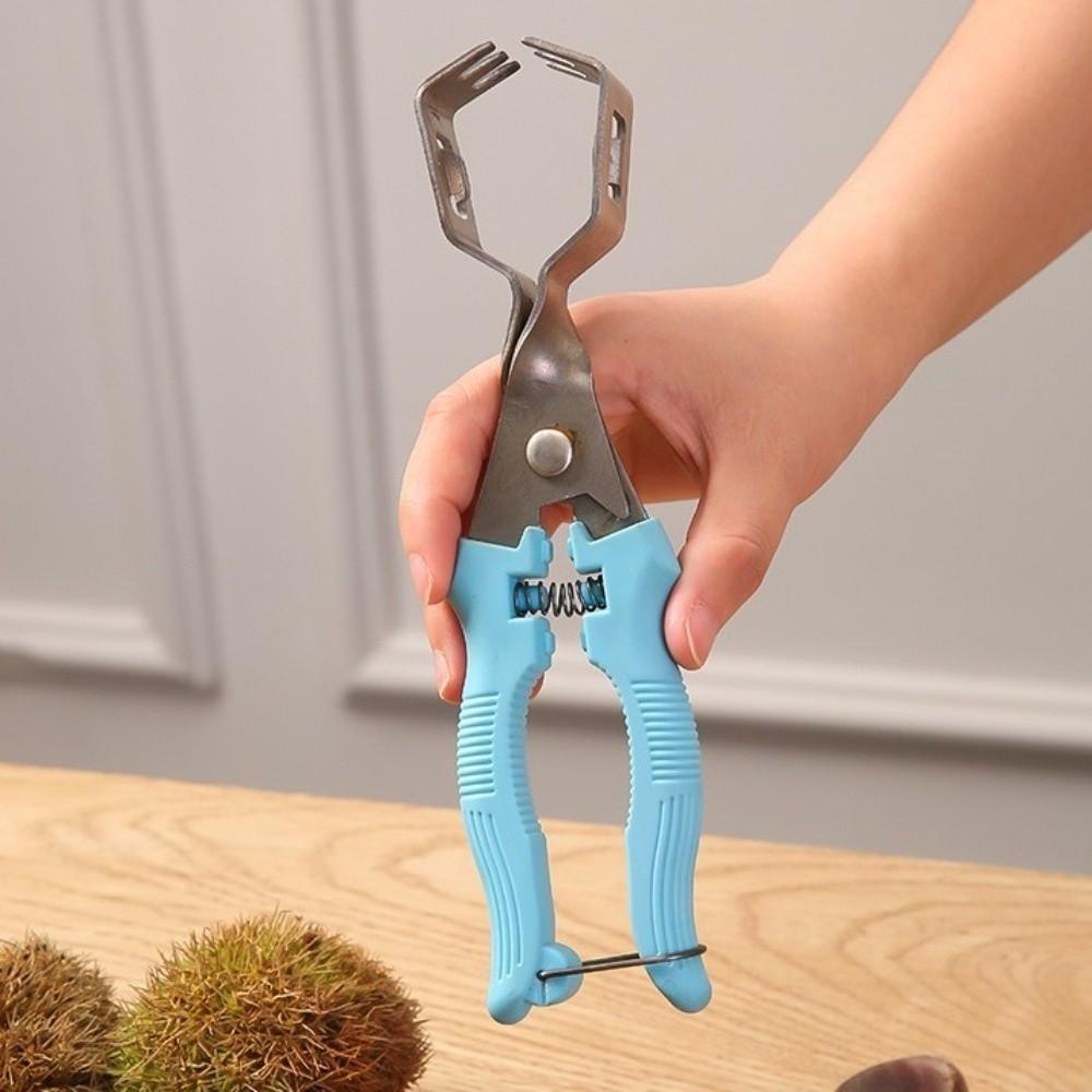 Ergonomic Chestnut Opener Multi-Functional Chestnut Clip Peeler Chestnut Plier  Cooking Accessory